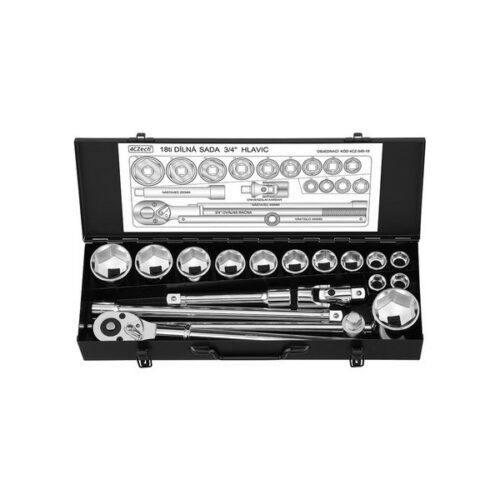 Sada náradia 3/4" - 18 dielna - 4CZ-346-18Sada náradia 3/4" - 18 dielna - 4CZ-346-18Sada náradia 1" - 13 dielna - 4CZ-106-13Sada náradia 1" - 13 dielna - 4CZ-106-13
