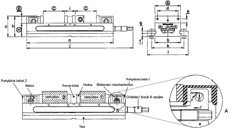 Zdvojený zverák TLD-40 100x90x90 – Obrázok 2