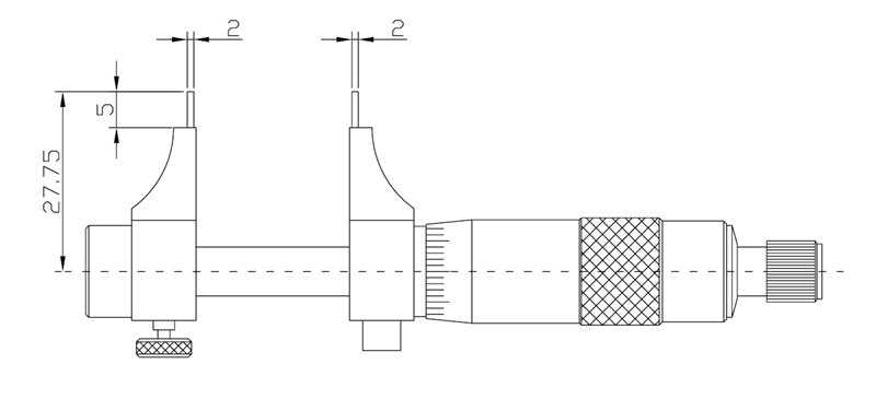Mikrometer dutinkový analógový – Obrázok 2